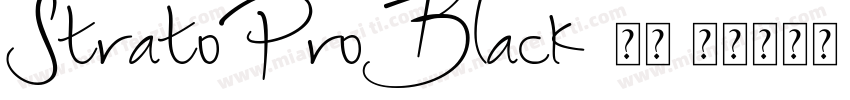 StratoProBlack 下载字体转换